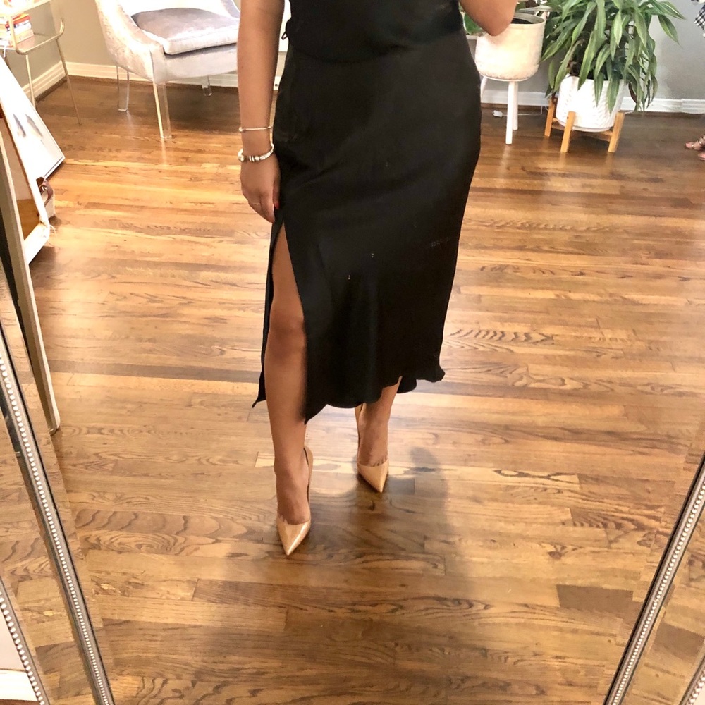 Bishop and Young Black Slip Skirt